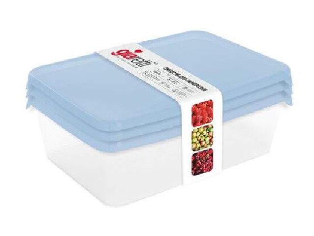 Набор контейнеров для заморозки Sugar&Spice (3x1,35л) голубой